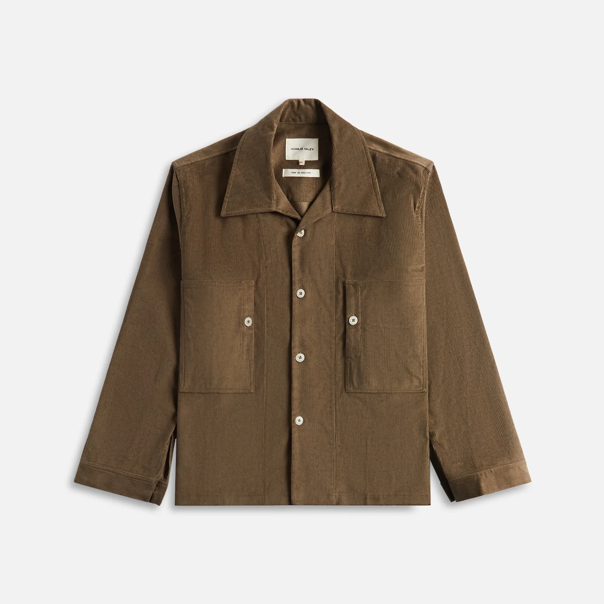 Nicholas Daley Classic Two Pocket Shirt - Olive sold by Kith