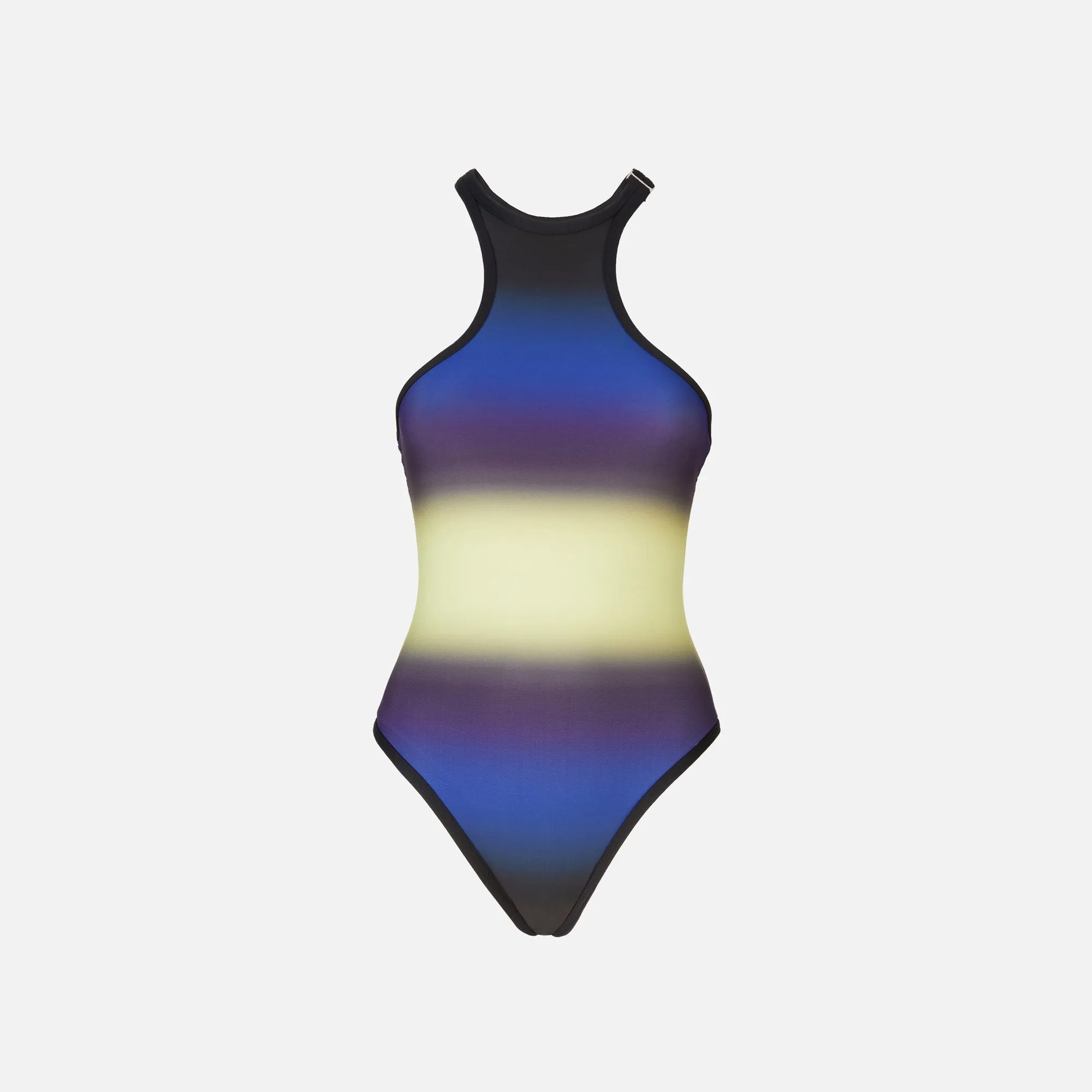 The Attico One Piece - Blue / Black / Light Yellow sold by Kith