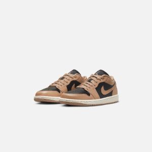 Nike WMNS Air Jordan 1 Low - Desert / Black / Sail sold by Kith
