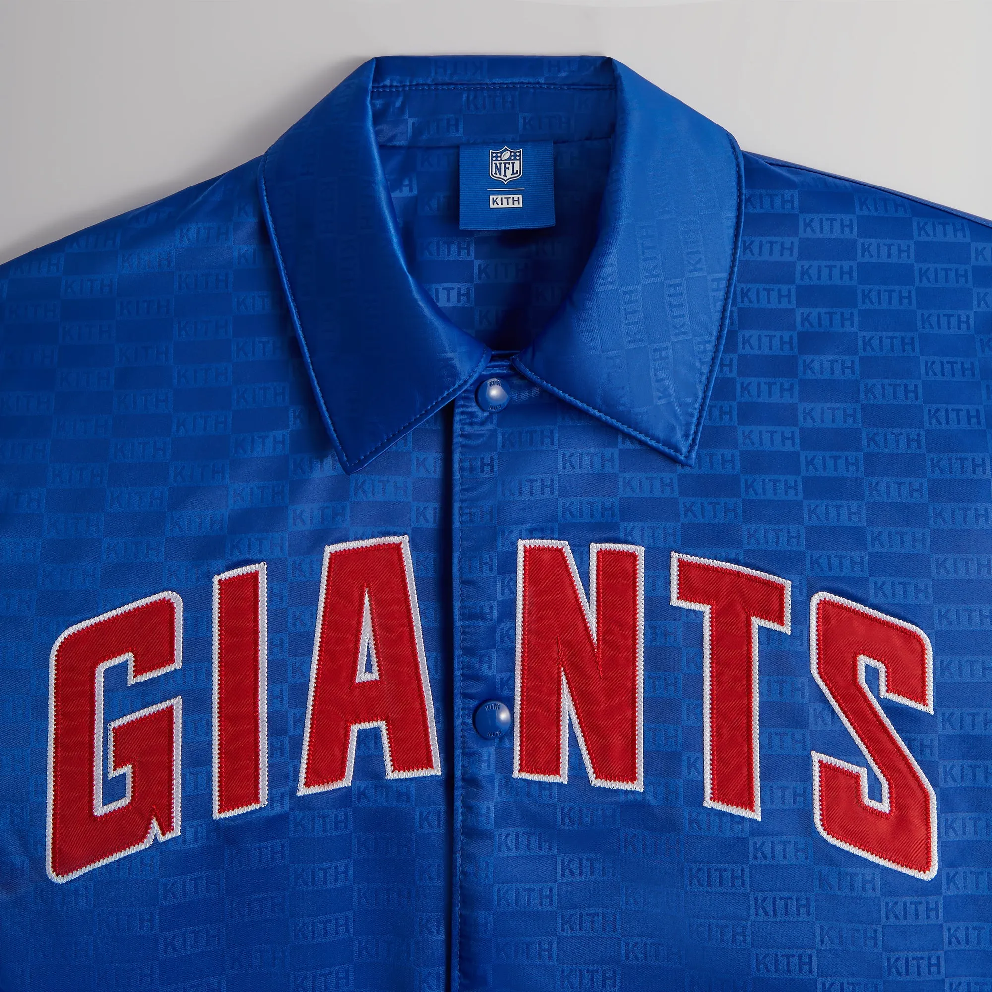 Kith for the NFL: Giants Satin Bomber Jacket - Current sold by Kith product image thumbnail 3