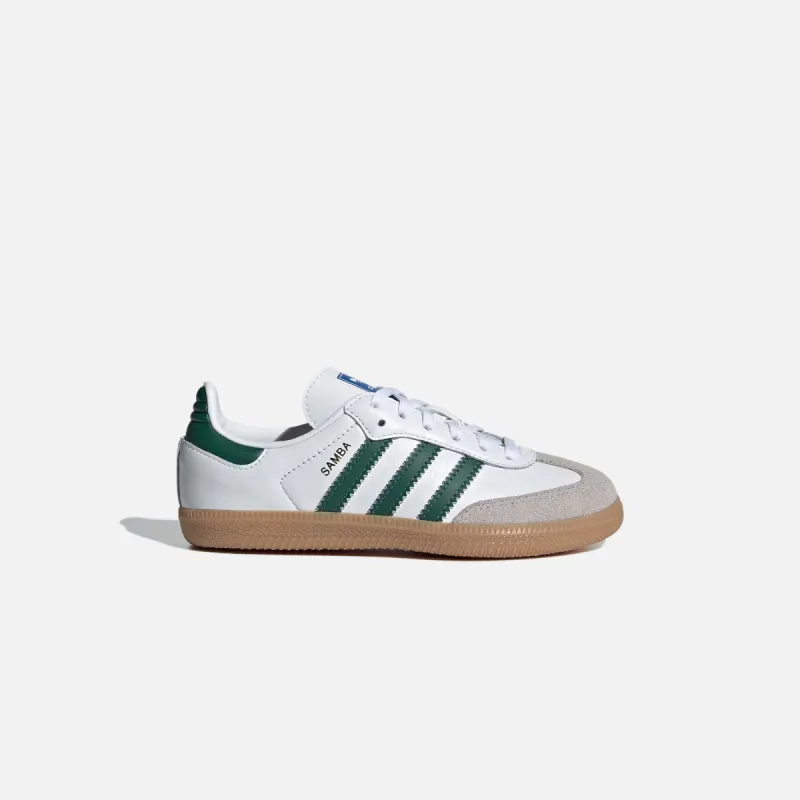 adidas PS Samba OG - White / Collegiate Green sold by Kith