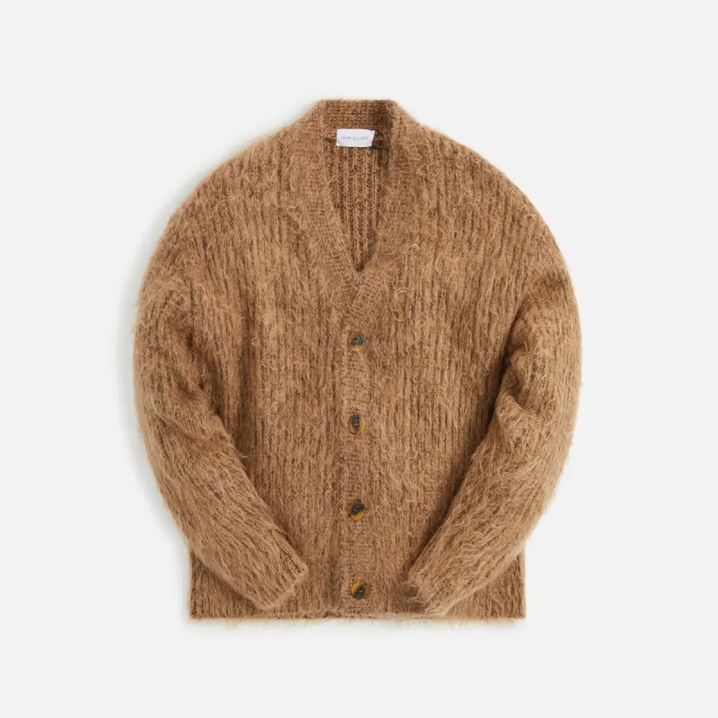 John Elliott Wool Mohair Cardigan - Camel made by John Elliott