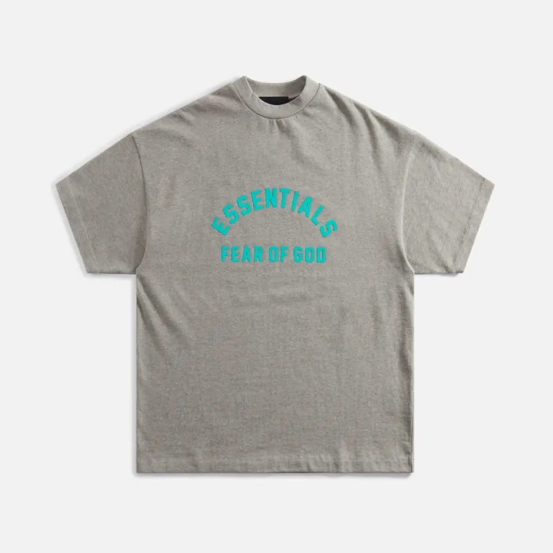 Essentials Heavy Jersey Crewneck Tee - Dark Heather Oatmeal sold by Kith