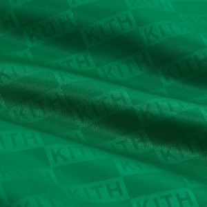 Kith for the NFL: Eagles Satin Bomber Jacket - Parrot sold by Kith