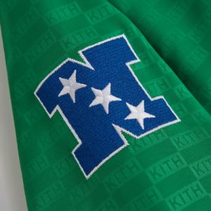 Kith for the NFL: Eagles Satin Bomber Jacket - Parrot sold by Kith
