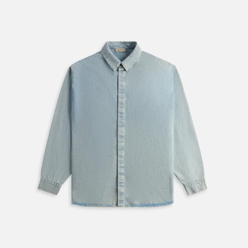 Fear of God Denim Shirt - Light Indigo sold by Kith