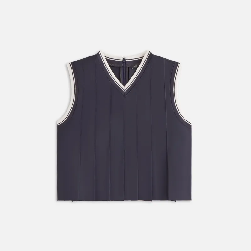 Kith Women Tenley Pleated Tank - Nocturnal sold by Kith