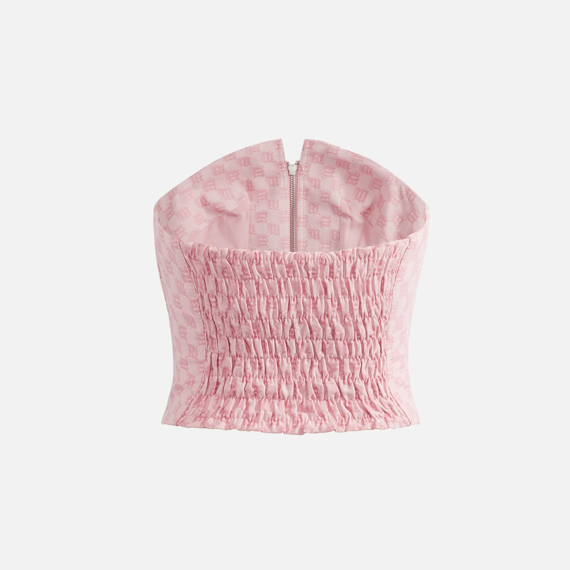 MISBHV Jacquard Canvas Monogram Corset Top - Bubblegum sold by Kith product image thumbnail 2