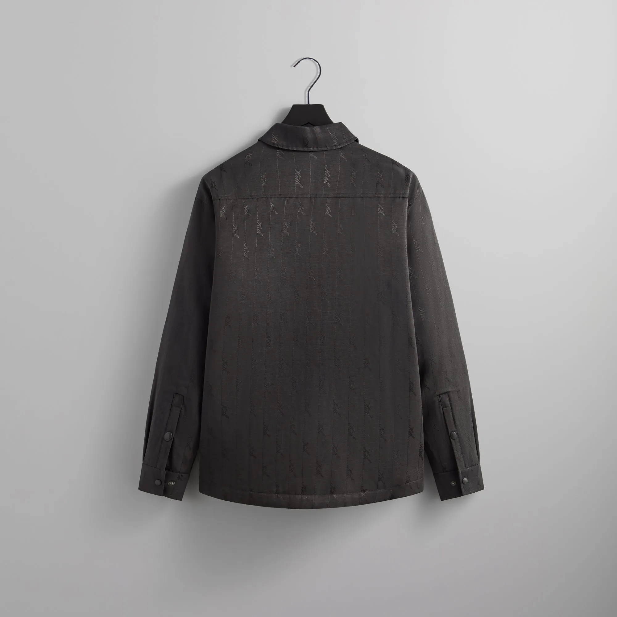 Kith Jacquard Faille Sutton Quilted Shirt Jacket - Somber sold by Kith product image thumbnail 3