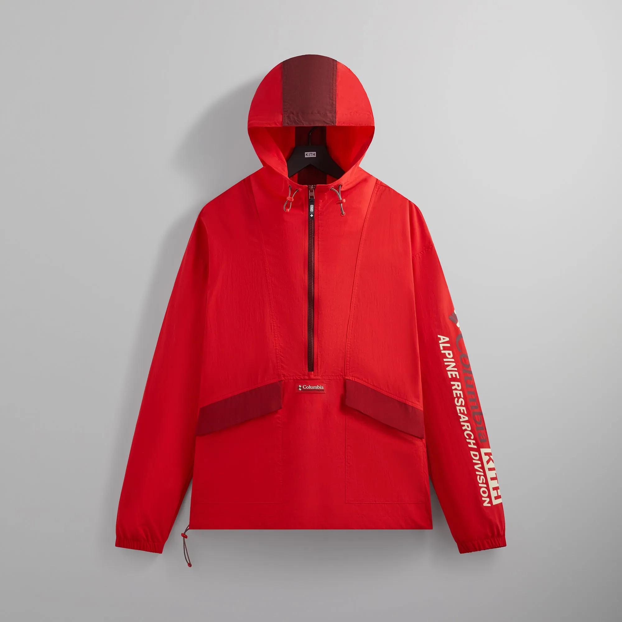 Kith for Columbia Wind Anorak - Red Velvet sold by Kith