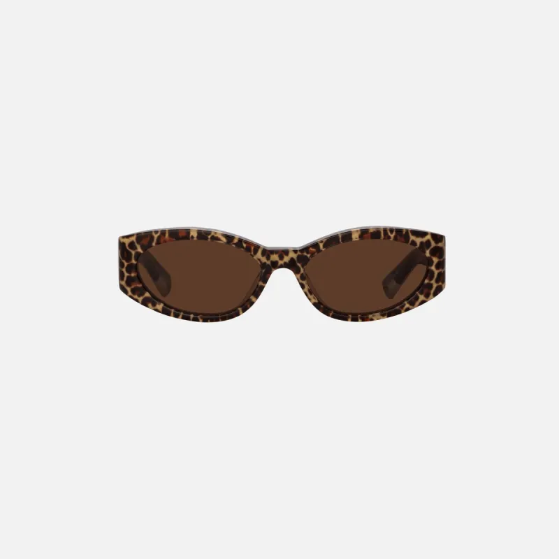 Jacquemus Ovalo Frames - Leopard sold by Kith