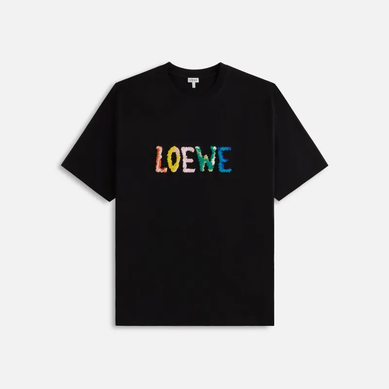 Loewe Relaxed Fit Tee - Black made by Loewe
