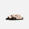 Birkenstock WMNS Arizona Raffia - Luxe Chintz Rose sold by Kith