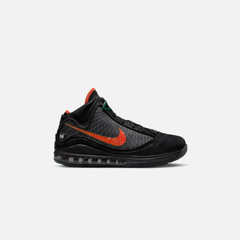 Nike Lebron VII - Black / Team Orange / Gorge Green / White sold by Kith