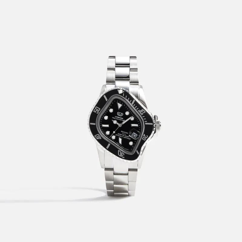 LAARVEE Silver Precision Steel - Black Bezel / Black Dial PH made by Kith