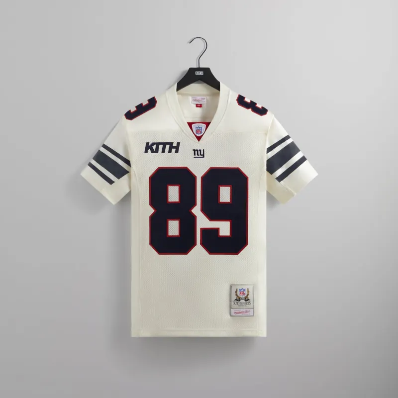 Kith for the NFL: Giants Mitchell & Ness Mark Bavaro Jersey - Sandrift sold by Kith