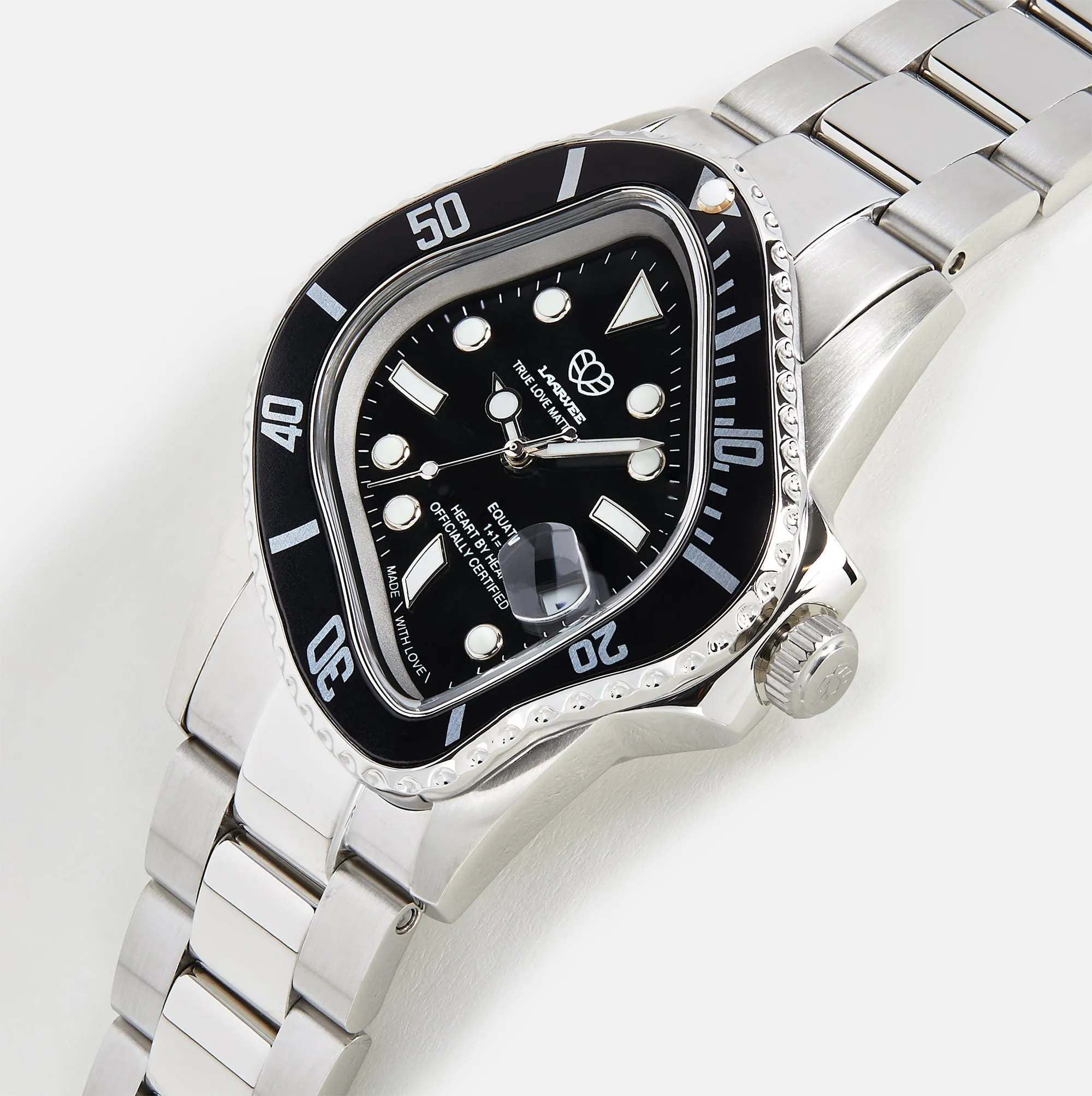 LAARVEE Silver Precision Steel - Black Bezel / Black Dial PH sold by Kith product image thumbnail 3