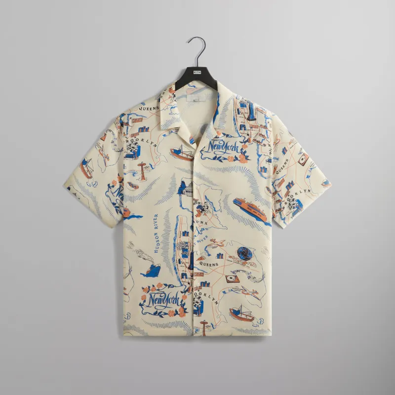 Kith NYC Thompson Camp Collar Shirt - Sandrift sold by Kith