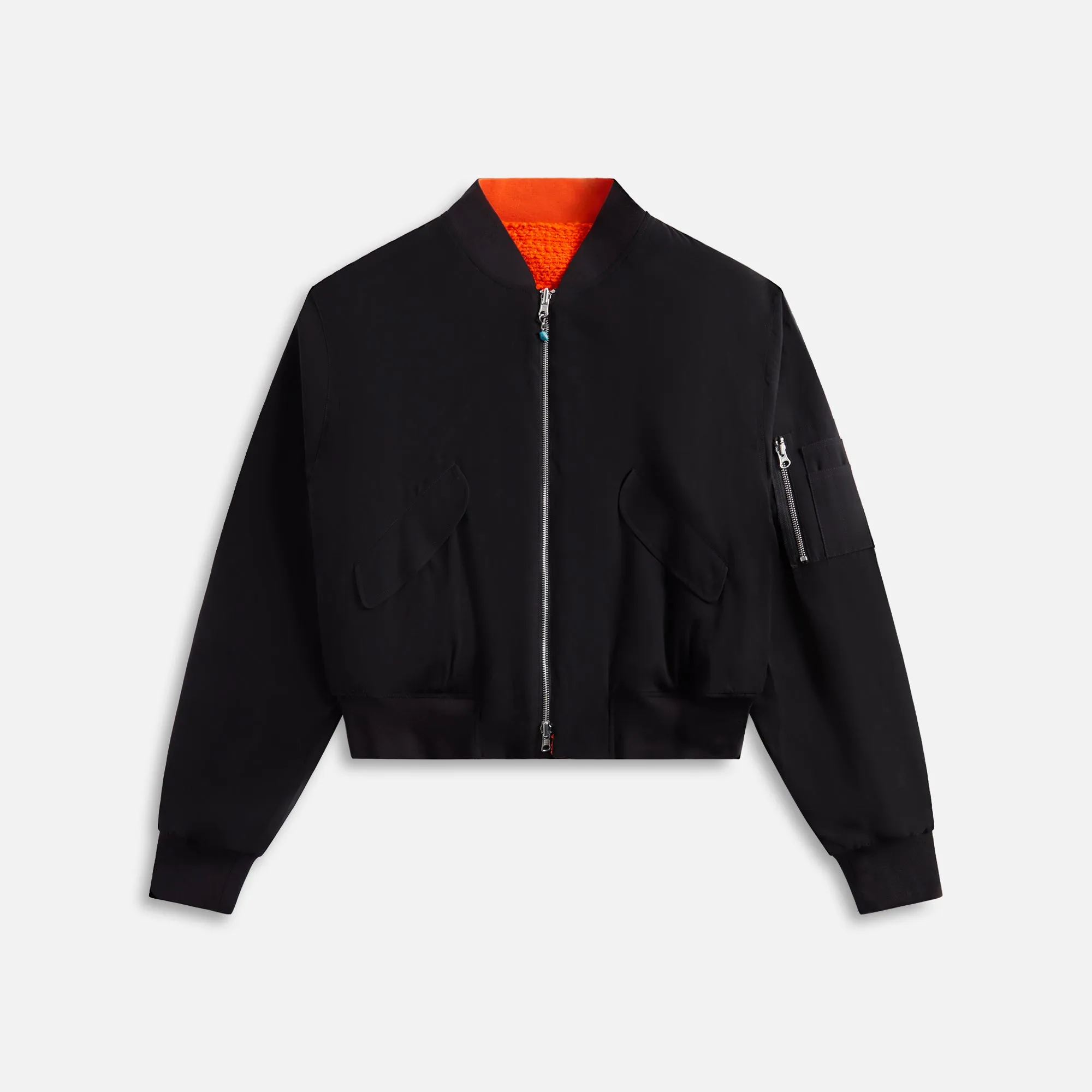 4S Designs Cropped MA1 Bomber - Black sold by Kith