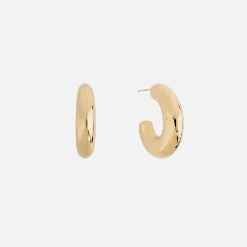 SHASHI Machina Hoops - Gold sold by Kith
