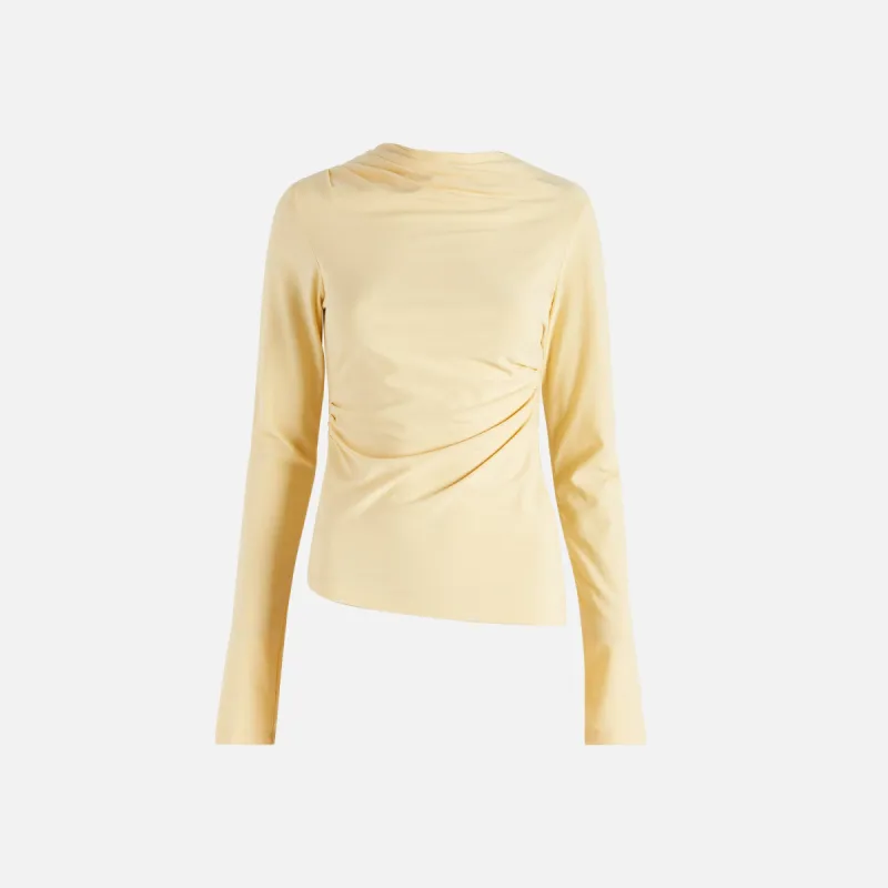 The Line By K Selma Long Sleeve Top - Buttercream sold by Kith