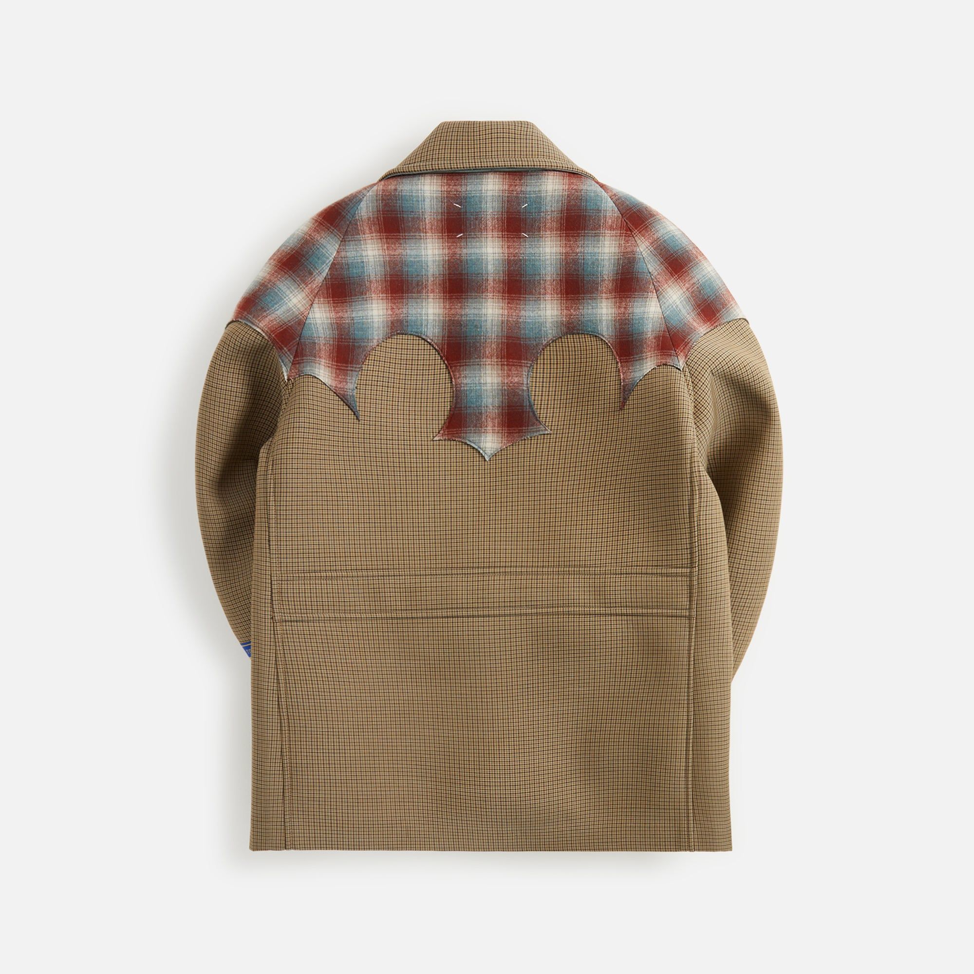 Margiela Bonded Check Camel Coat - Multi sold by Kith product image thumbnail 2