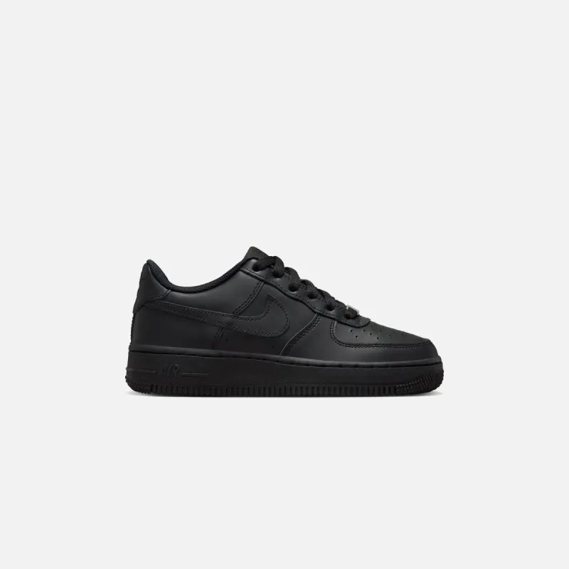 Nike GS Air Force 1 LE - Black / Black / Black / Black sold by Kith