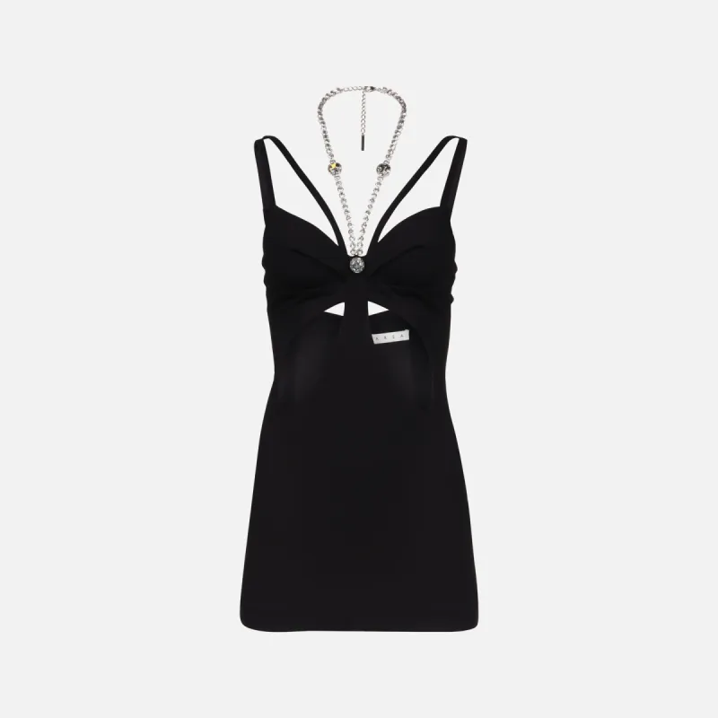Area Butterfly Cutout Mini Dress - Black sold by Kith