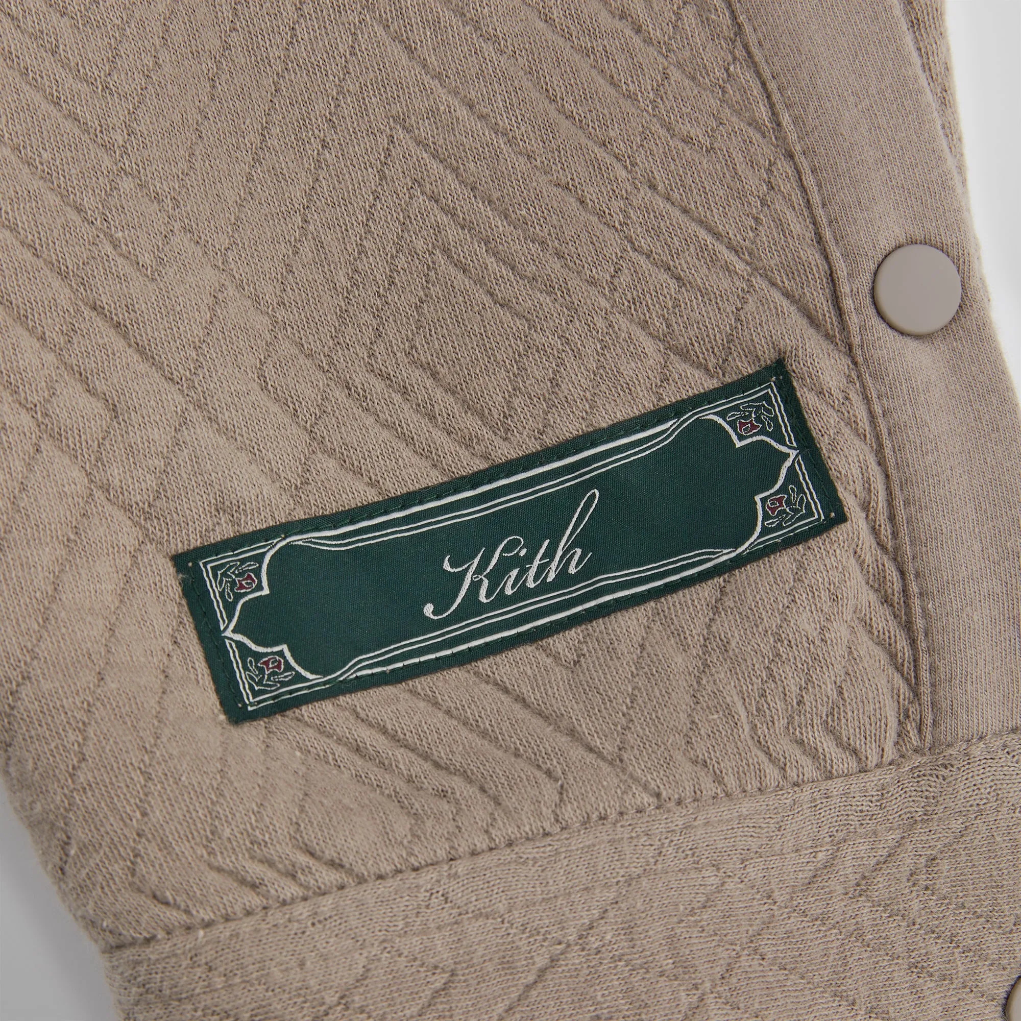 Kith Quilted Interlock Ginza Shirt - Quicksand sold by Kith product image thumbnail 4