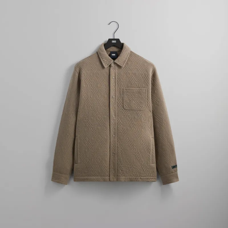 Kith Quilted Interlock Ginza Shirt - Quicksand sold by Kith
