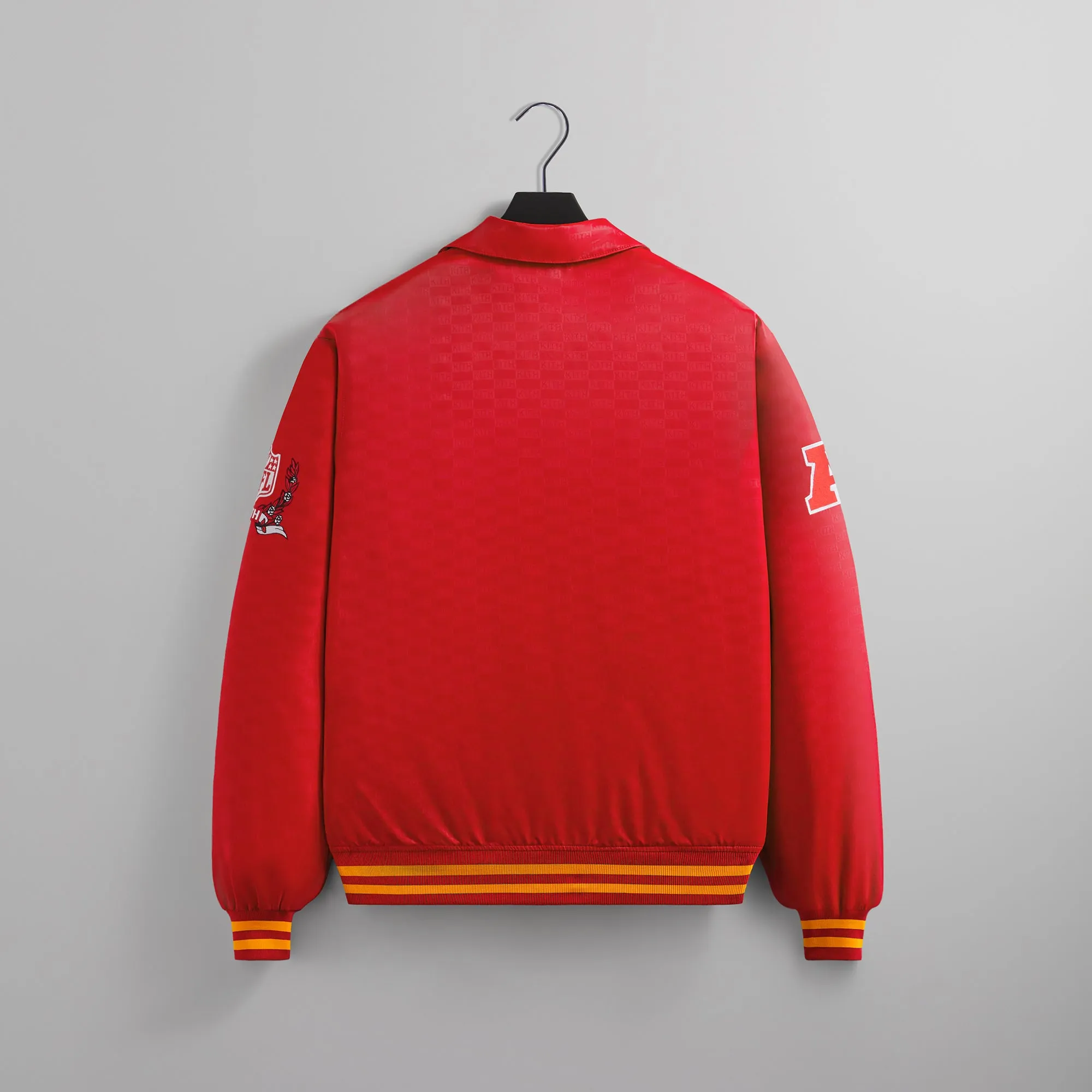 Kith for the NFL: Chiefs Satin Bomber Jacket - Race sold by Kith product image thumbnail 2
