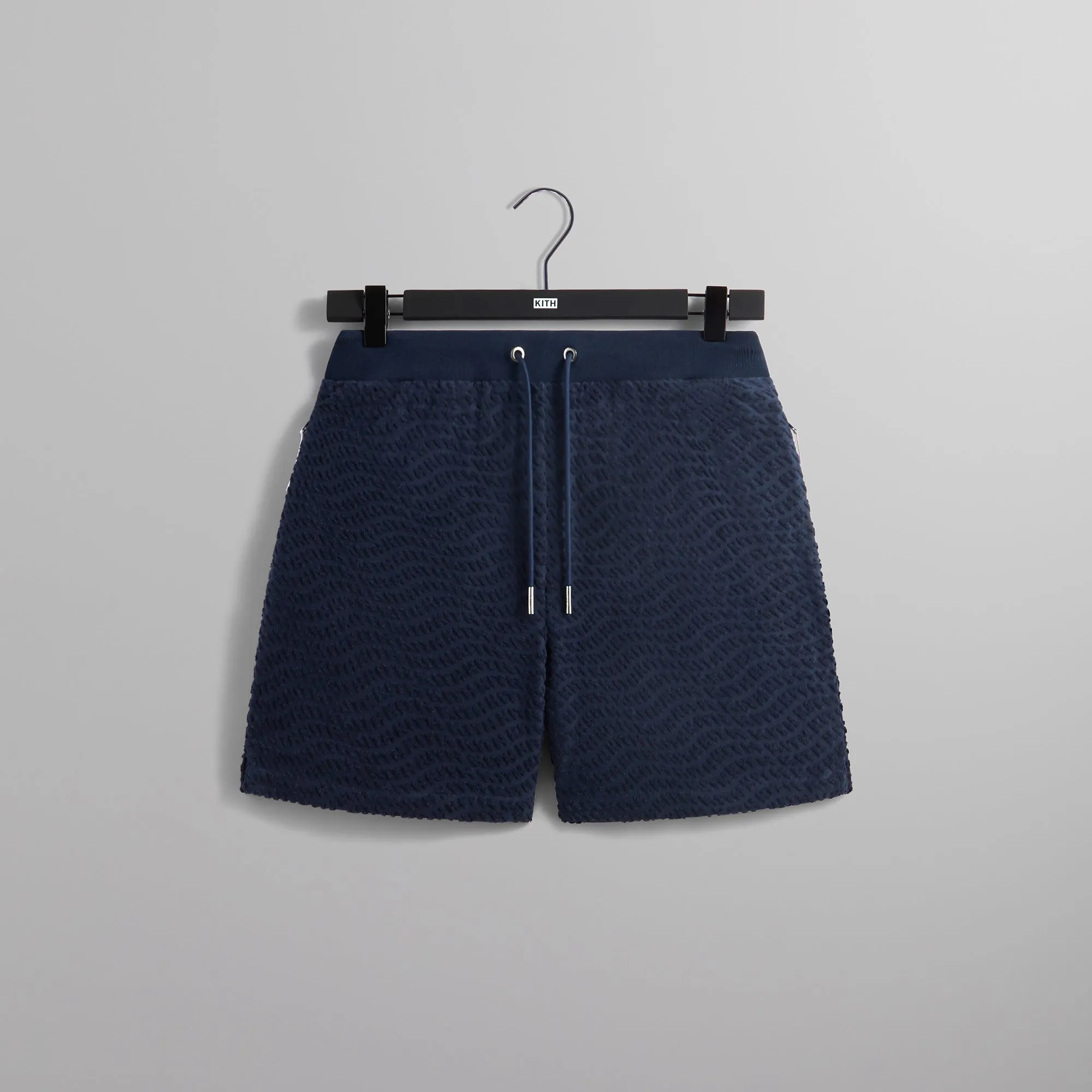Kith Wavy Monogram Terry Graham Short - Nocturnal sold by Kith