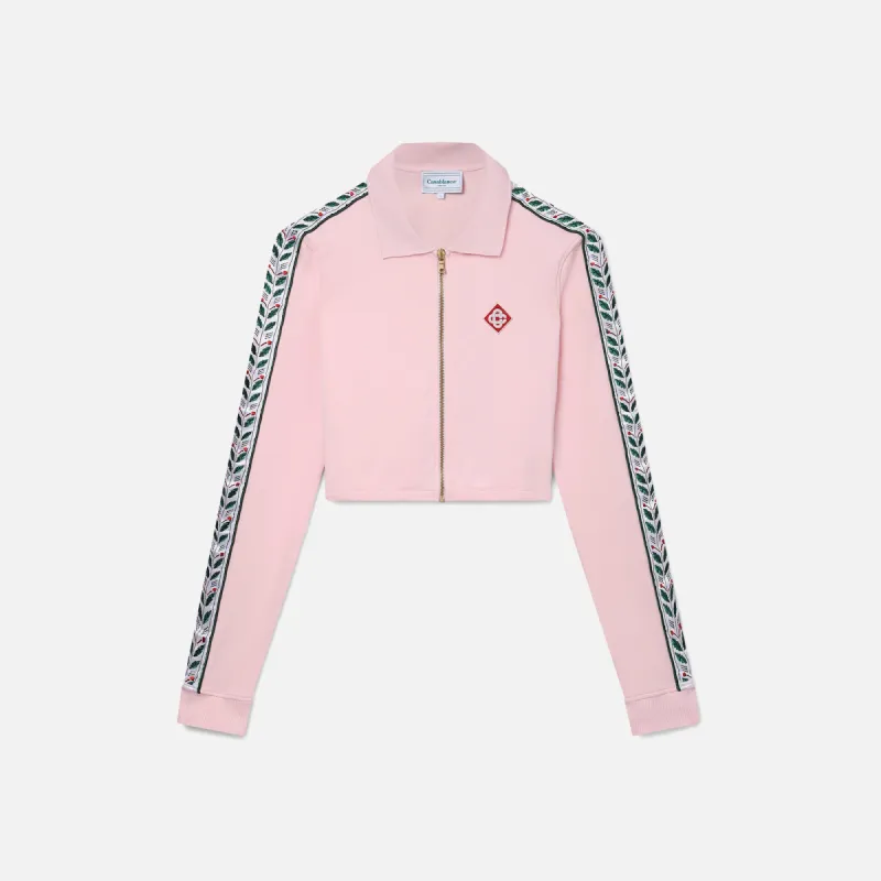 Casablanca Cropped Motosport Track Jacket - Pink made by Kith