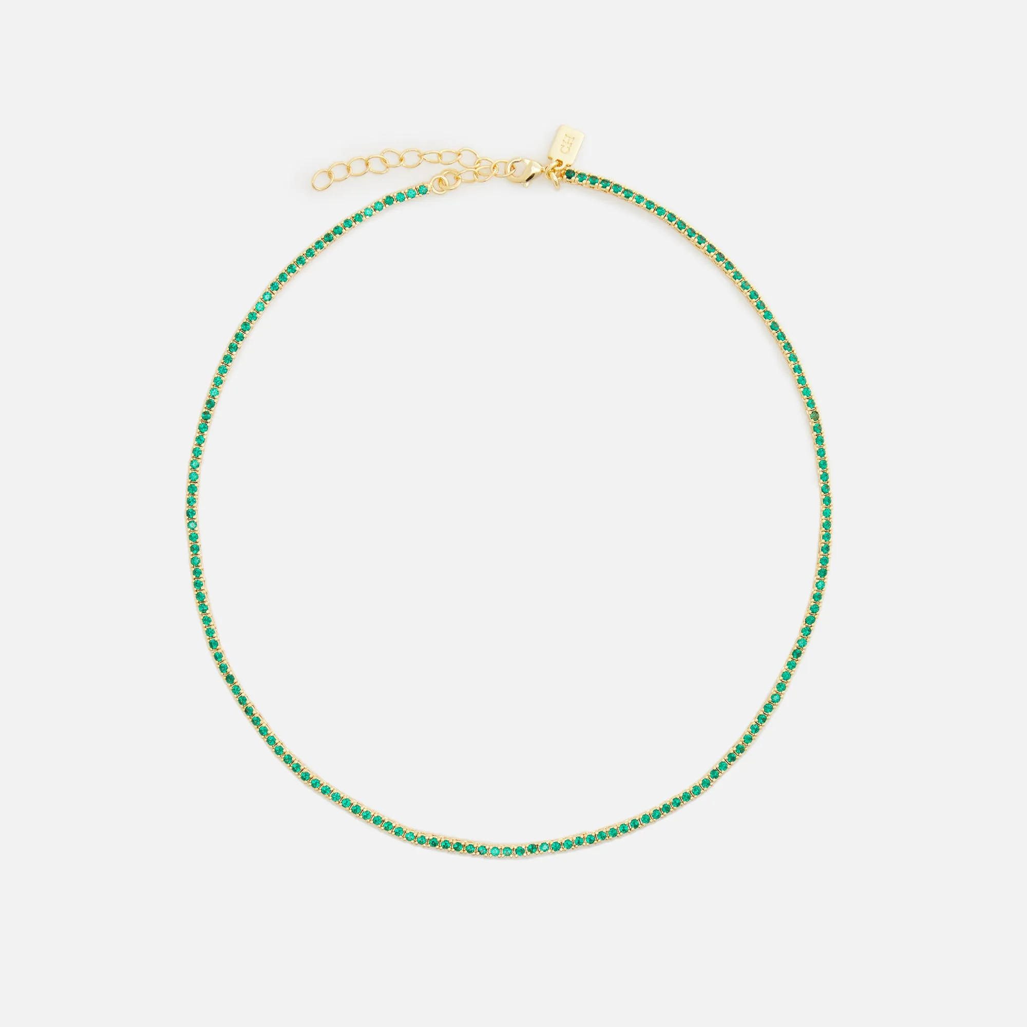 Crystal Haze Mini Serena Necklace - Green sold by Kith
