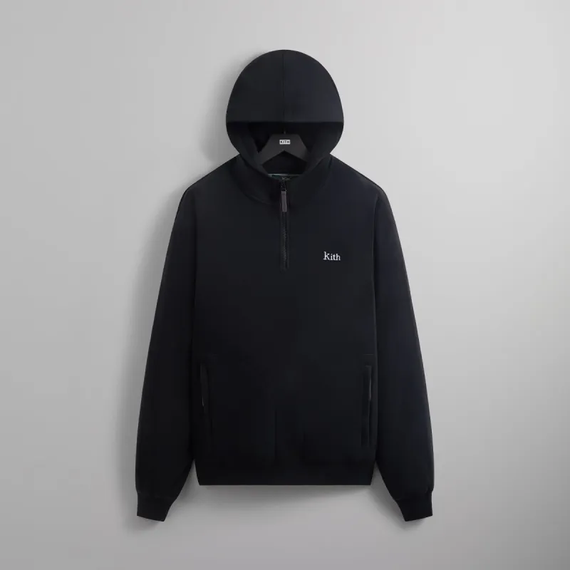 Kith Coleman Quarter Zip Hoodie - Black sold by Kith