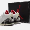 Nike Air Jordan 3 Retro - Summit White / Fire Red / Black / Cement sold by Kith