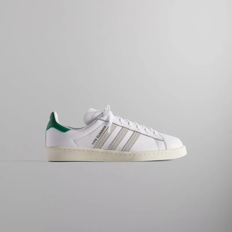 Kith Classics for adidas Originals Campus 80s - White / Green sold by Kith