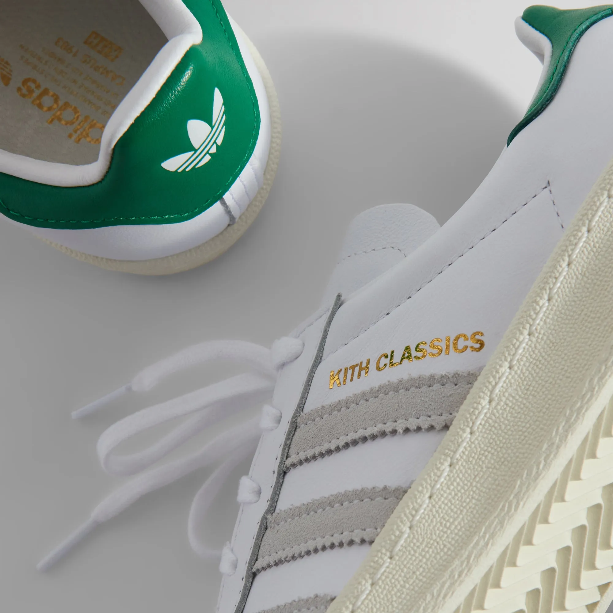 Kith Classics for adidas Originals Campus 80s - White / Green sold by Kith product image thumbnail 4