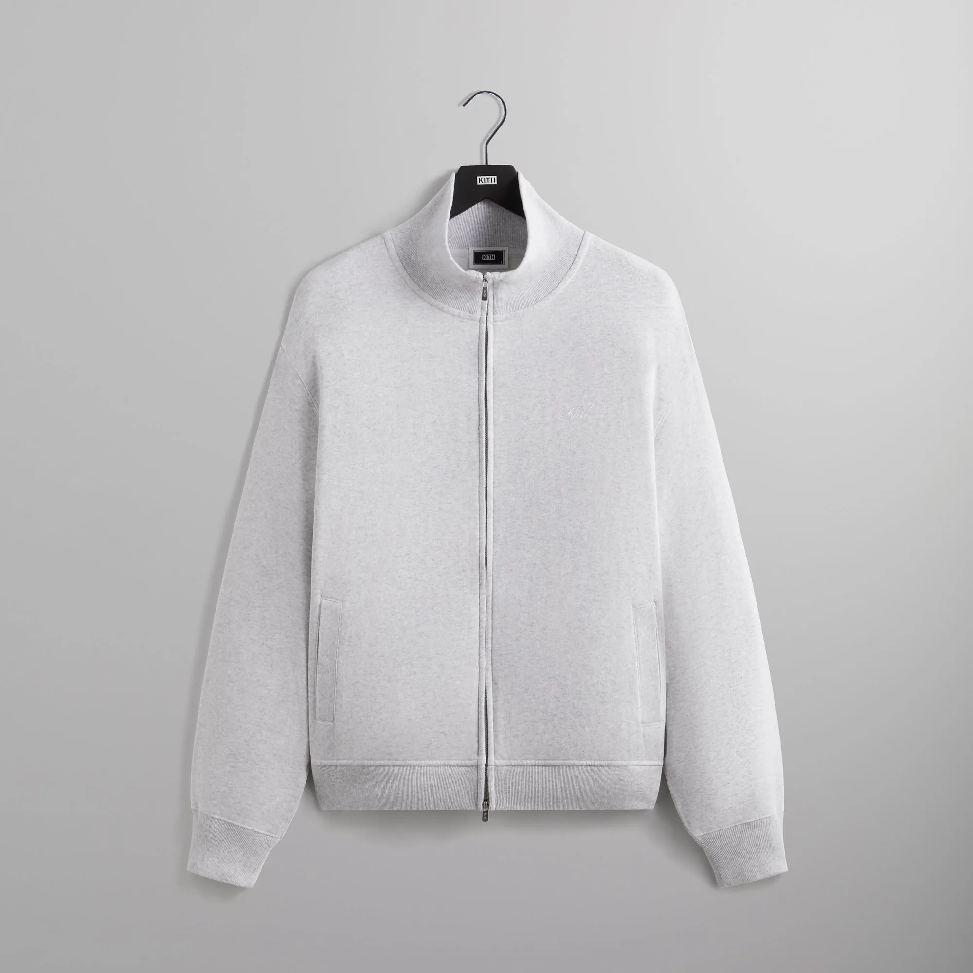 Kith Fleece Wyona Full Zip - Light Heather Grey sold by Kith