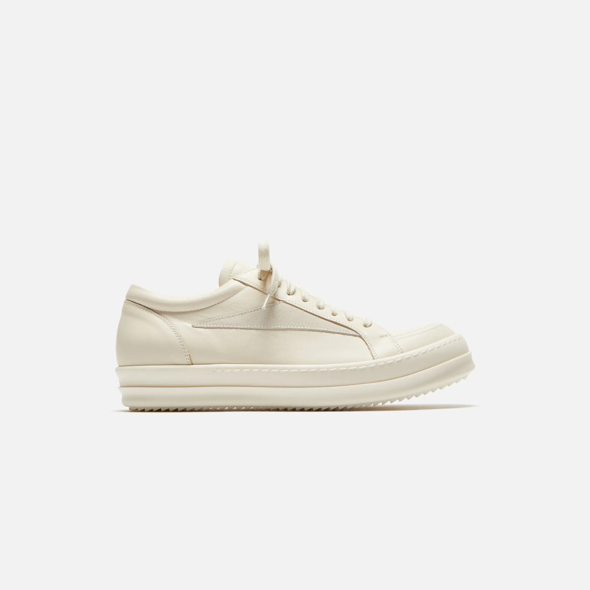 Rick Owens WMNS Vintage Sneaker - Milk / Scarpe Pelle sold by Kith