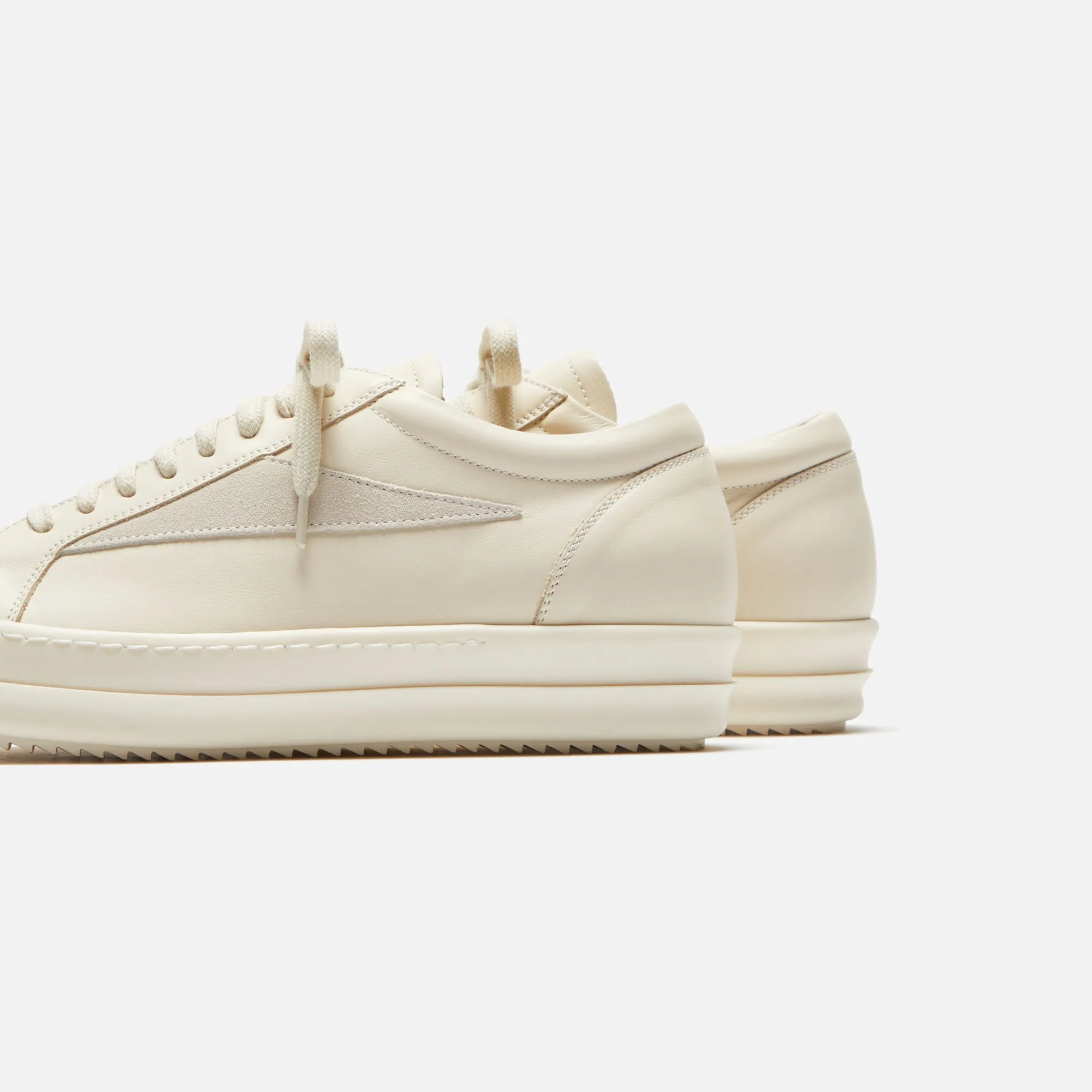 Rick Owens WMNS Vintage Sneaker - Milk / Scarpe Pelle sold by Kith product image thumbnail 3