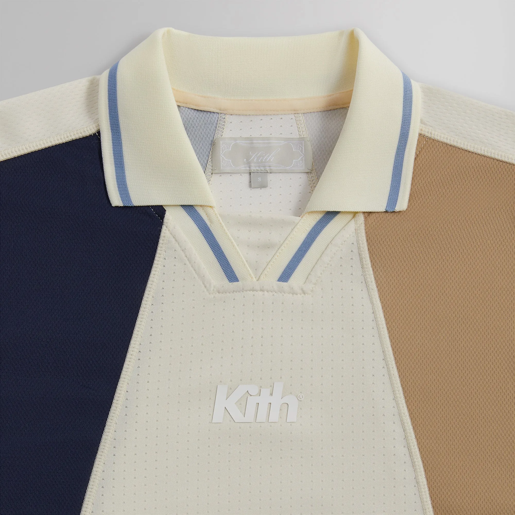 Kith Long Sleeve Panelled Otto Polo - Sandrift PH sold by Kith product image thumbnail 3
