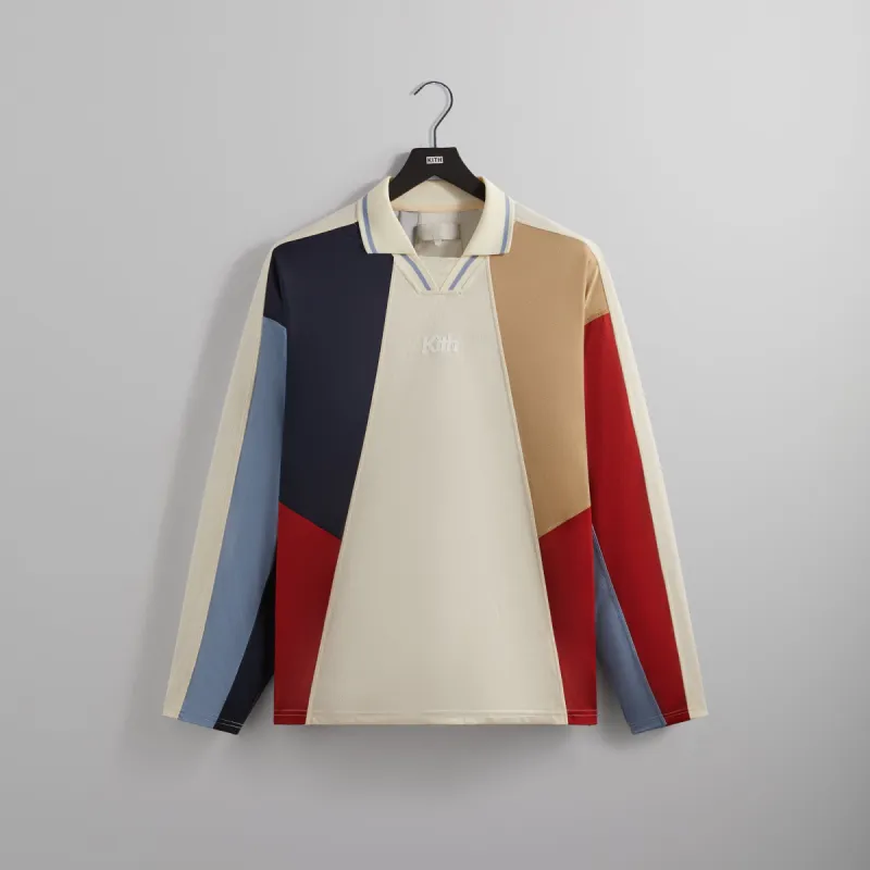 Kith Long Sleeve Panelled Otto Polo - Sandrift PH sold by Kith