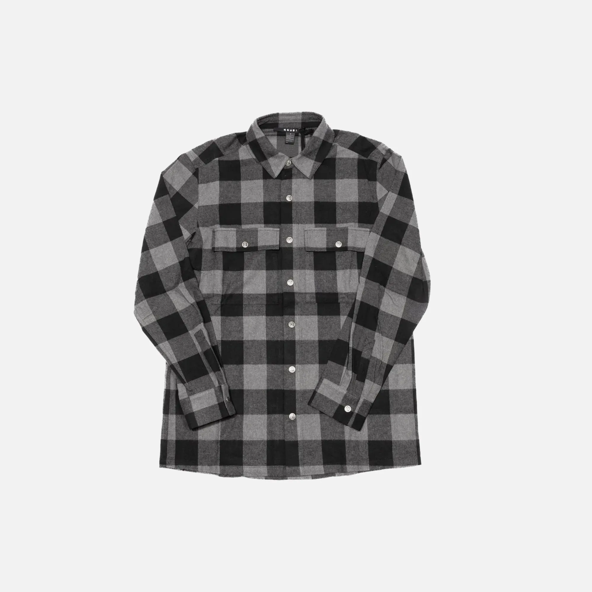 Ksubi Generator Long Sleeve Shirt - Grey sold by Kith
