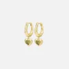 Luv AJ The Molten Heart Huggies - Gold sold by Kith