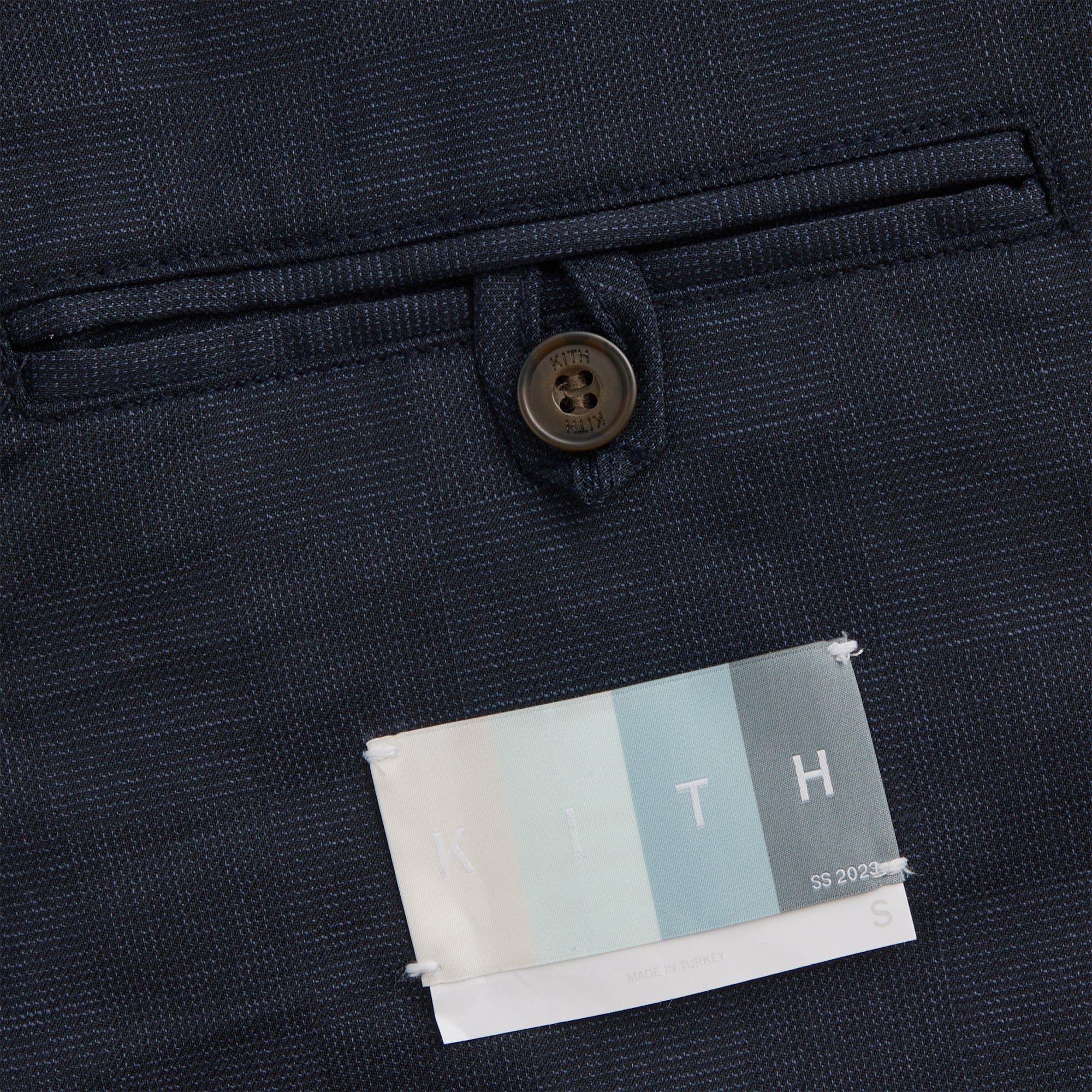 Kith Shadow Check Collarless Jacket - Nocturnal sold by Kith product image thumbnail 8