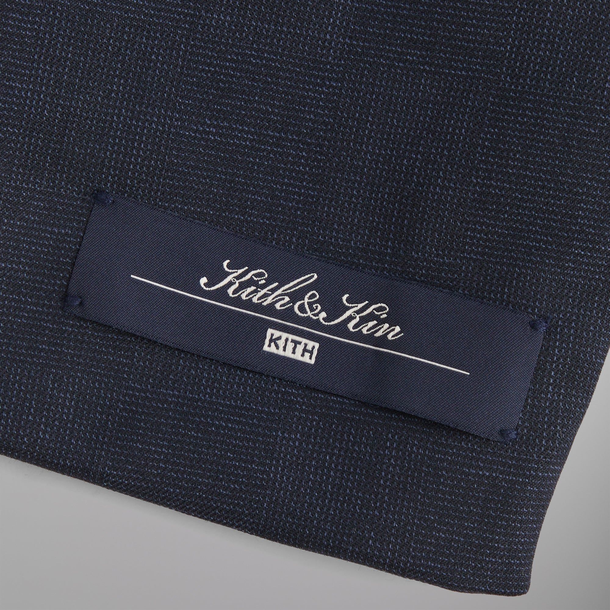 Kith Shadow Check Collarless Jacket - Nocturnal sold by Kith product image thumbnail 7