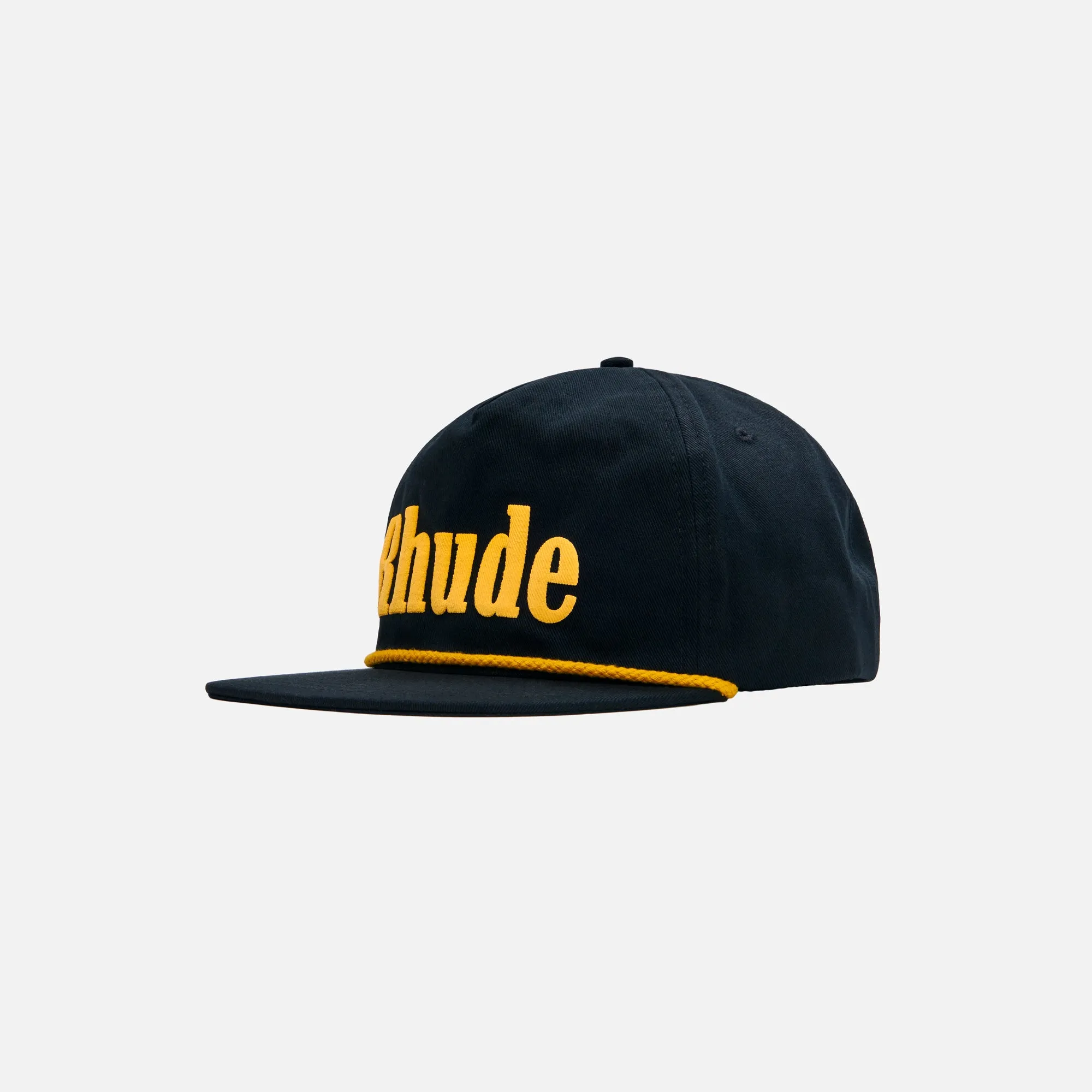 Rhude Logo Hat - Black / Yellow sold by Kith product image thumbnail 2