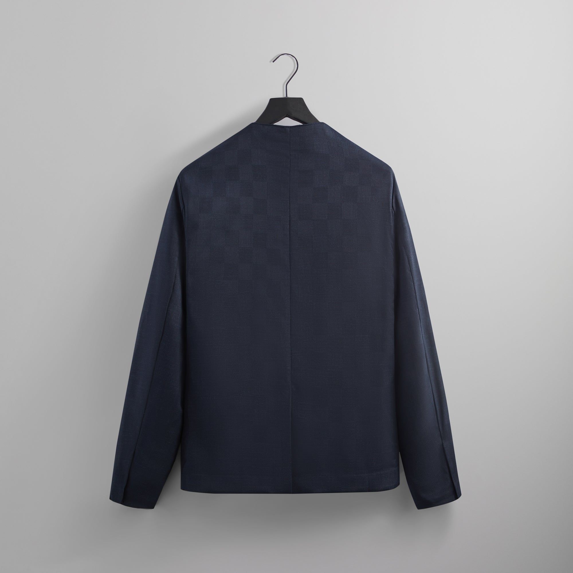 Kith Shadow Check Collarless Jacket - Nocturnal sold by Kith product image thumbnail 4