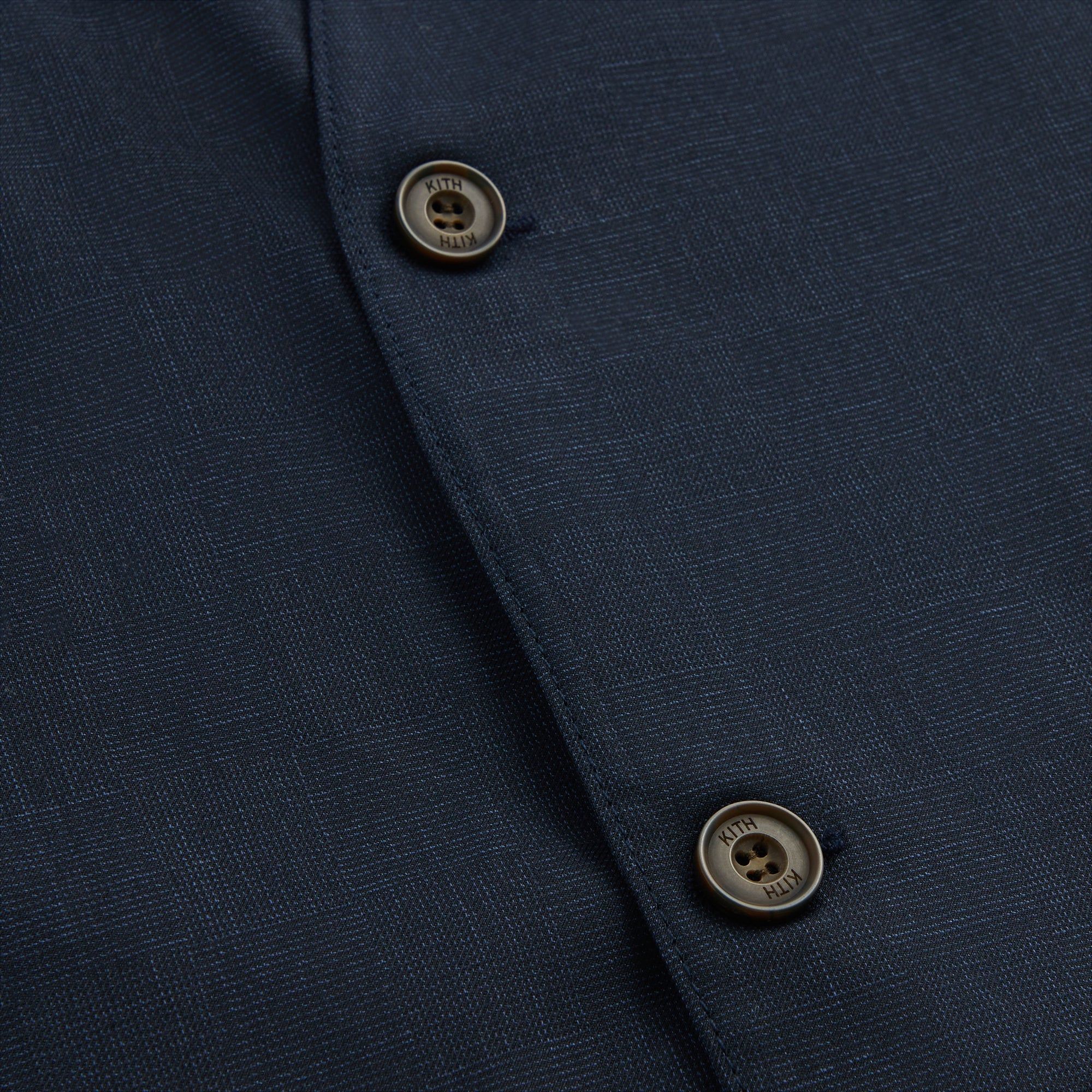 Kith Shadow Check Collarless Jacket - Nocturnal sold by Kith product image thumbnail 5